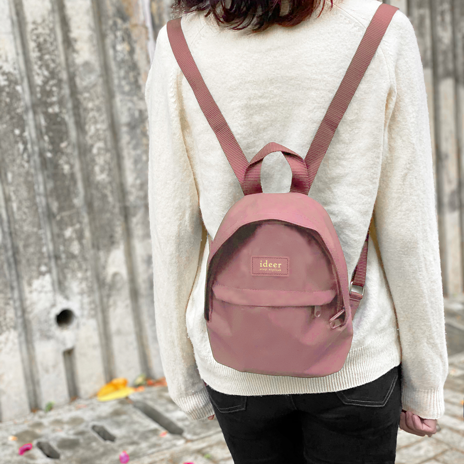 Pink Nylon Mini Backpack